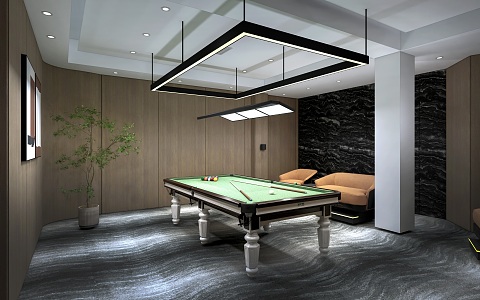 Billiard Room Entertainment Room Billiard Room Billiard 3d model