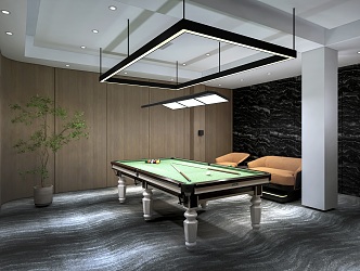 Billiard Room Entertainment Room Billiard Room Billiard 3d model