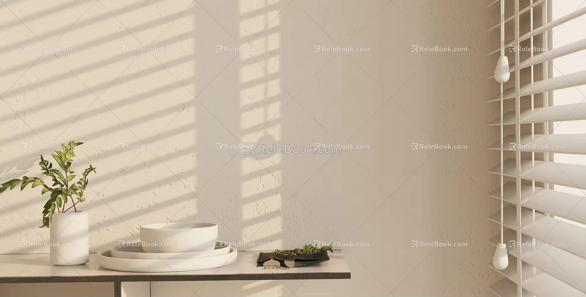 Modern Tableware Ornament Combination 3d model