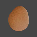 Fresh Orange Egg With Smooth Texture And Natural Hue In Soft Light