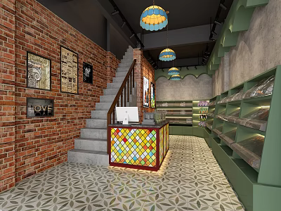 INDUSTRIAL LOFT STORE SHOP 3d model