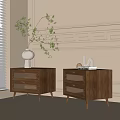 Modern bedside table 3d model