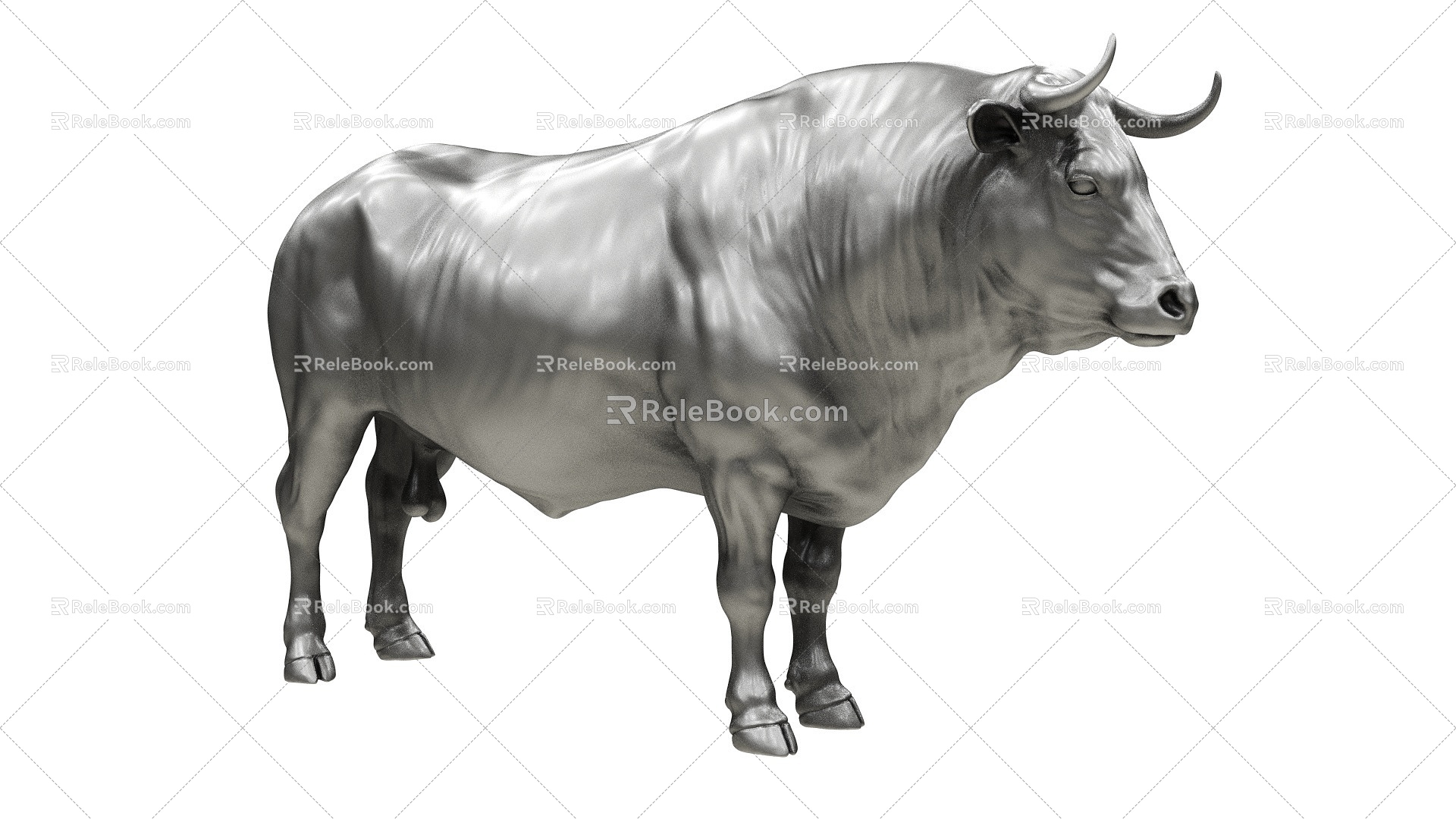 Bullfighting bull 3d model