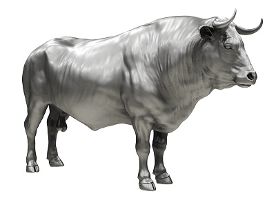 Bullfighting bull 3d model