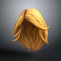 Layered Golden Hair Wig With Soft Flowy Shoulder Length Shiny Strands