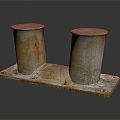 Industrial LOFT mooring equipment mooring equipment mooring place mooring area mooring anchorage 3d model