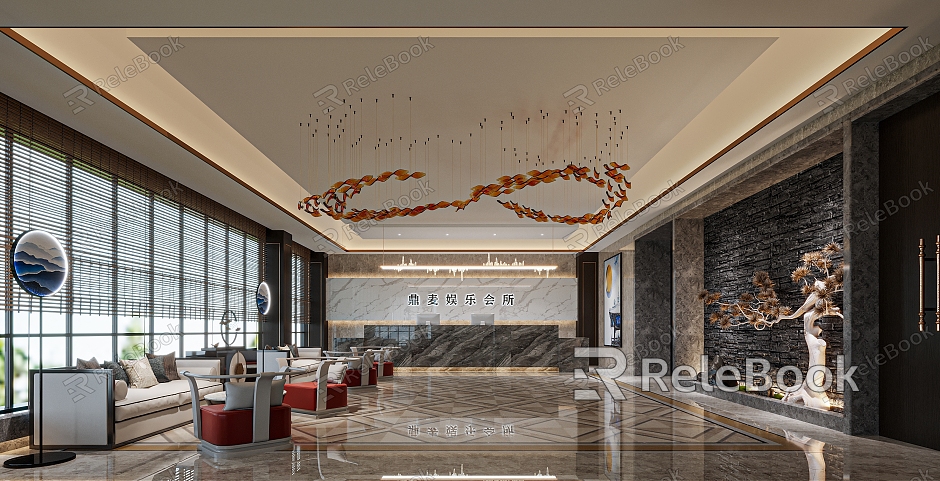 modern club hall reception hall reception area reception area private club reception hall model