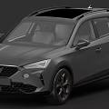 Modern Gray SUV Featuring Black Roof And Roof Rack Alloy Wheels