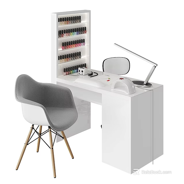 Modern Medical Device Workstation With Professional Equipment And Tools Setup 3d model 