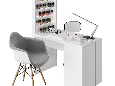 Modern Medical Device Workstation With Professional Equipment And Tools Setup 3d model