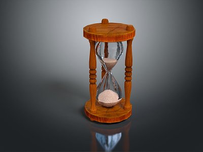 Modern Hourglass Rotating Hourglass 3d model