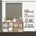 Home Locker Display Cabinet Bookcase Patch Cabinet 3d model