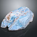 Natural Blue White Textured Stone Block With Unique Patterns For Decorative Projects