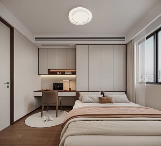 Modern Tatami Bedroom 3d model