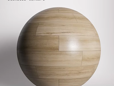 Wooden Sphere Component With Layered Wooden Panels Construction For Decorative Use 3d model