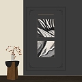 Modern Middle Ancient Style Decorative Painting 3d model