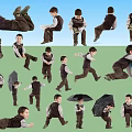 Characters Children Multi-angle 3d model
