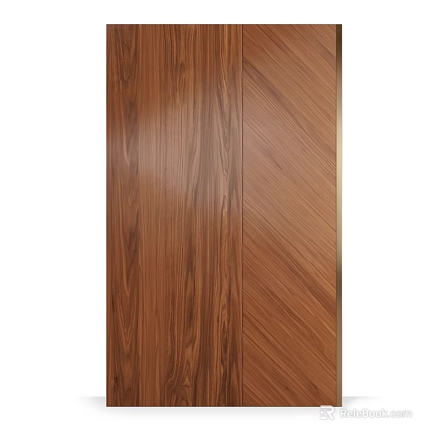 Natural Wooden Wall Decor With Mixed Grain Patterns And Warm Brown Texture 3d model 