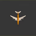DHL Airplane Model in Yellow and White with Brand Logo