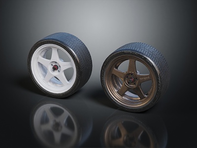 Hyundai tire wheels Volkswagen wheels 3d model