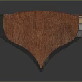 Classic Wooden Boat With Traditional Ribbed Interior And Smooth Wooden Structure