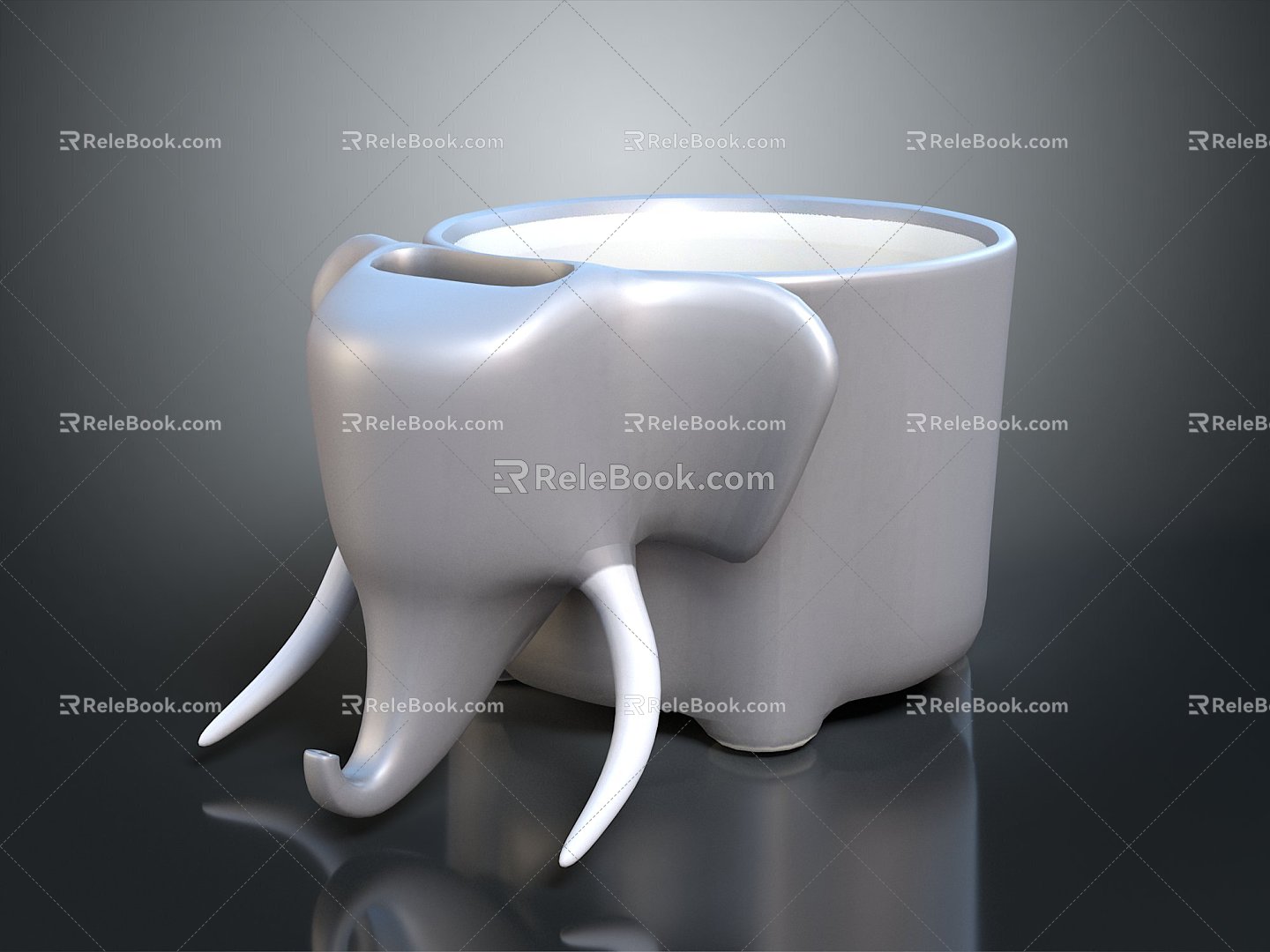 Elephant Coffee Cup Mug Coffee Cup Tea Cup Enamel Cup Porcelain Cup Cup Water Cup Container 3d model