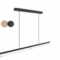 Modern Minimalist Linear Pendant Lights in Black White Gold for Kitchen Dining Room