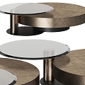 modern metal glass coffee table talali modern coffee table 3d model