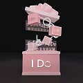 I Do Elegant Custom Diamond Ring 100 Limited Pieces With Gift Box 3d model
