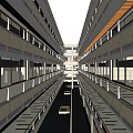 Modern Atrium Mall Atrium 2nd Floor Atrium Mall Hall Shopping Center Escalator Sightseeing Elevator 3d model