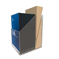 Oxford Blue 12x16 Inch Durable Expanding File Folder Organizer for Documents 3d model