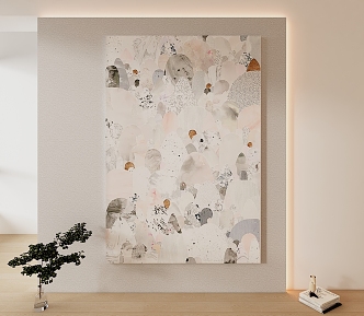 modern decorative painting 3d model