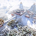 Chinese Ancient Architecture Henan Laojun Mountain Temple Ancient Architecture 3d model