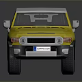 Yellow Off Road SUV With White Roof And Modern Exterior Design