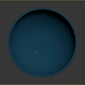 Handcrafted Blue Bowl Sculpture With Smooth Surface And Round Shape Design