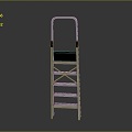 Diving Platform Diving Base Mobile Iron Frame Mobile Iron Ladder Movable Ladder Competition Watch Rack Outdoor Items 3d model