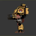Mech Warrior Mech Soldier Machine Battlearm Mechanical Battlearm Machine Fighter Robot 3d model