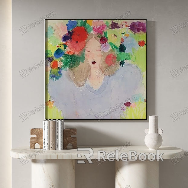 abstract decorative painting model