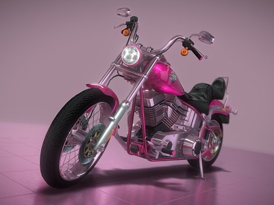 Barbie Motorcycle 3d model