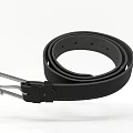 Black Leather Belt With Metal Buckle Classic Design For Daily Use And Fashionable Look