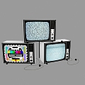 Retro TV Big Head TV Vintage TV 3d model