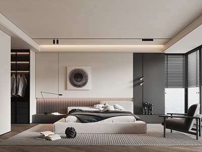 Modern Bedroom 3d model