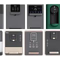 Modern Daily Use Electrical Appliances with Various Water Dispenser Designs Digital Displays and Color Options