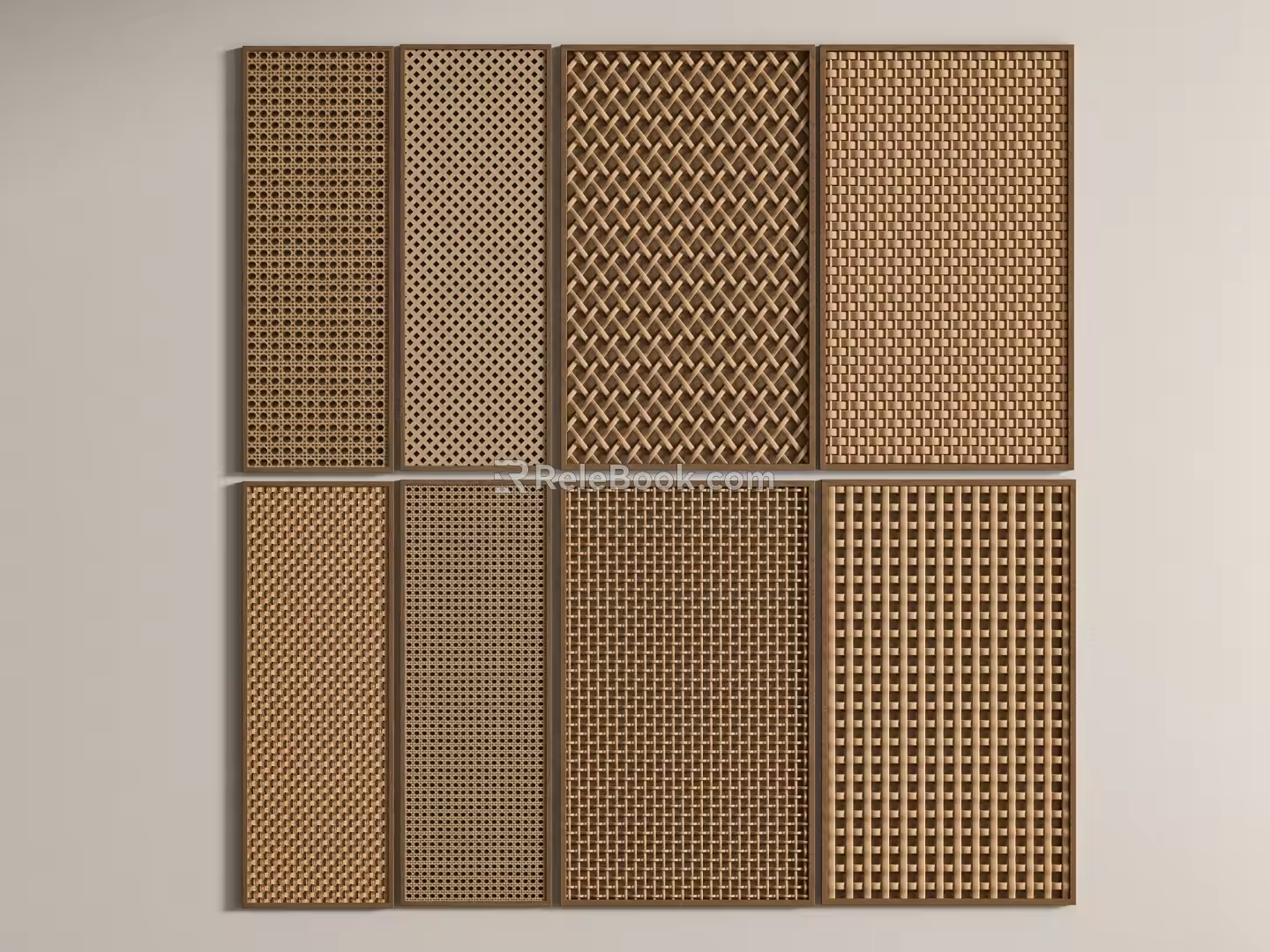 Quiet ancient wind screen partition 3d model