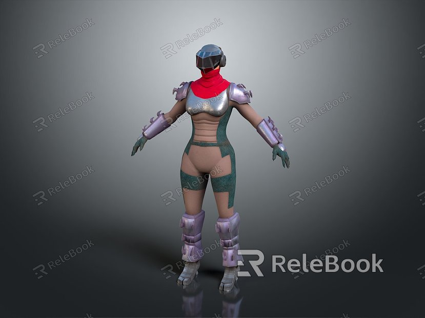 Sci-fi Beauty Cyber Beauty Sci-fi Woman Warrior Future Woman Warrior Sci-fi Lady Soldier Cyber Woman Warrior model