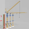 Tower Cranes Essential Industrial Equipment For High Rise Construction Projects 3d model