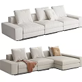 Modern Combination Sofa Multiplayer Sofa 3d model