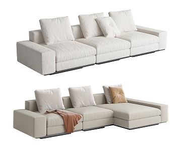 Modern Combination Sofa Multiplayer Sofa 3d model