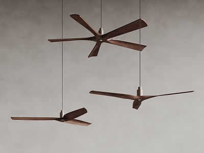 West Elm Modern Ceiling Fan 3d model