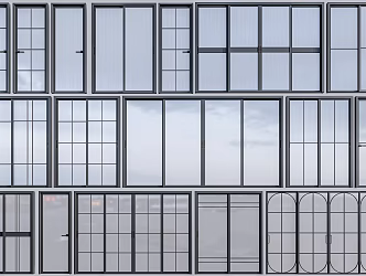 Modern sliding door glass door kitchen door sliding door kitchen door 3d model